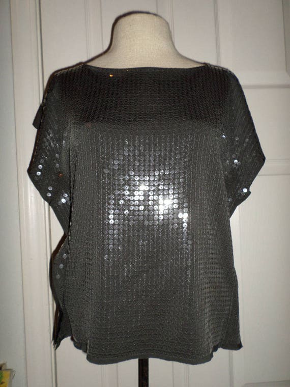 silver dressy top
