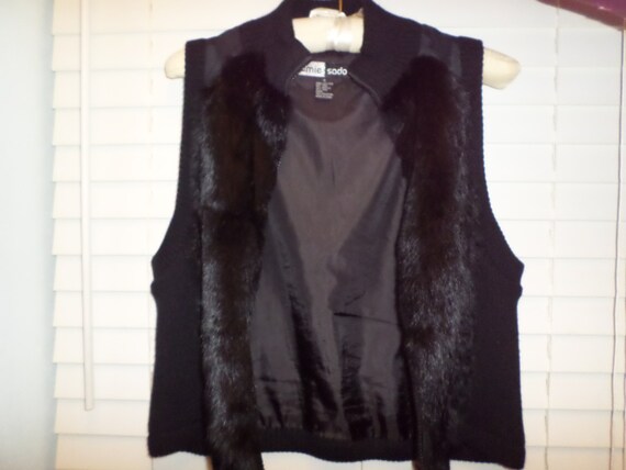1990s Rabbit Fur Vest Sweater Jamie 