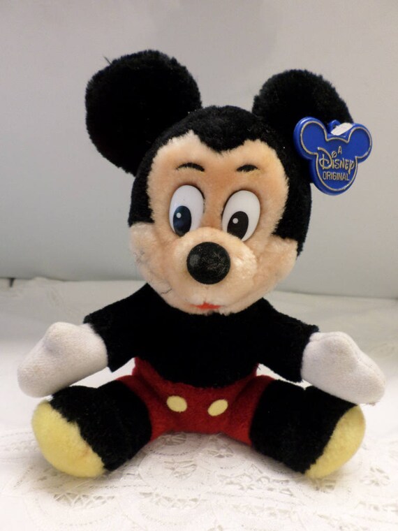 Vintage Disneyland Walt Disney World Mickey Mouse Stuffed Toy Etsy Israel