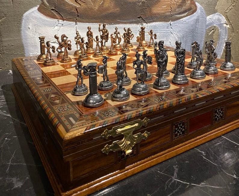 Antique chess pieces - Etsy 日本