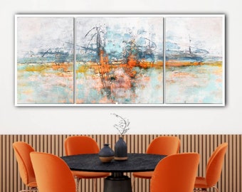 Large Original Abstract Painting Canvas Painting Abstract Wall Art Acrylic  Original Artwork Loft Art Urban Art Minimal Art Surroundings
