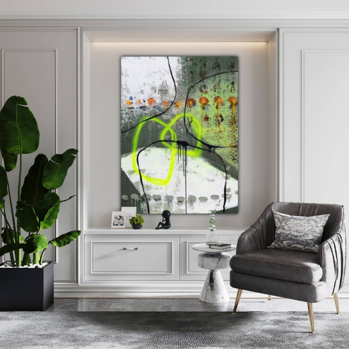 Extra Large Scale Canvas Original Abstract Painting on Canvas Etsy