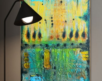 Art Painting Canvas painting ORIGINAL  ABSTRACT  PAINTING on canvas   36''x24''  Acrylic on Canvas Contemporary Modern painting