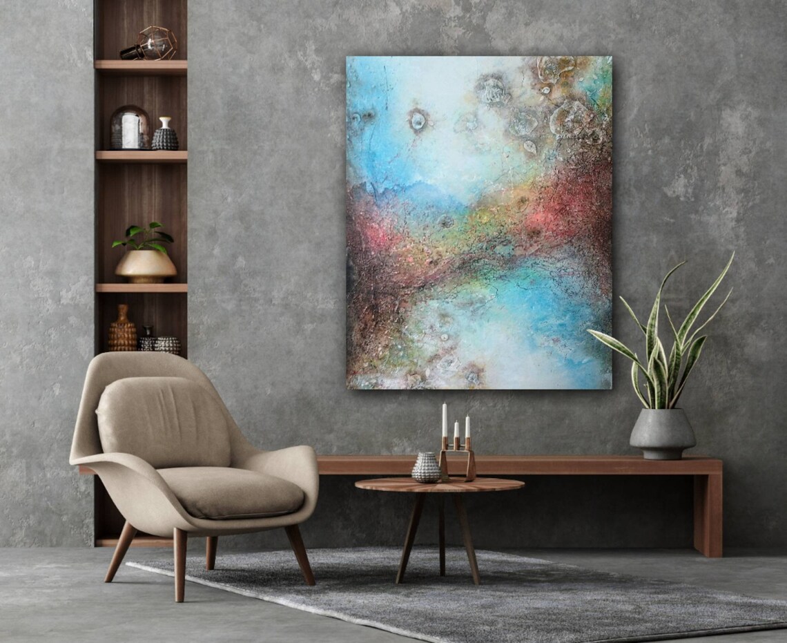 Extra Large Scale Canvas Original Abstract Painting Etsy