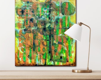 Art Painting Canvas painting ORIGINAL  ABSTRACT  PAINTING on canvas, Painting for Nursery Thousands of butterflies 20''x16'' Acrylic on Canv