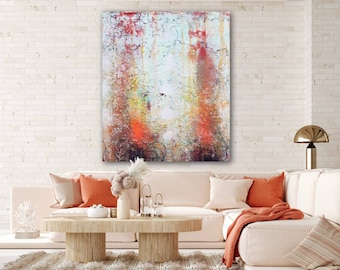 Painting  on canvas original Large canvas  Original Abstract Painting  neutral colors pastel colors modern loft contemporary buy art on line