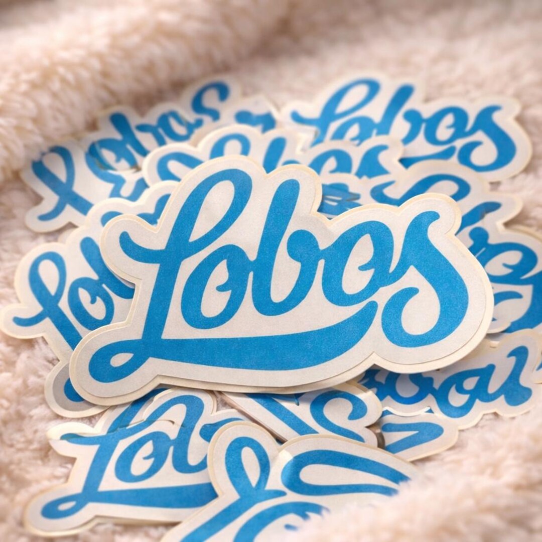 Lobos Script Vinyl Sticker - Etsy