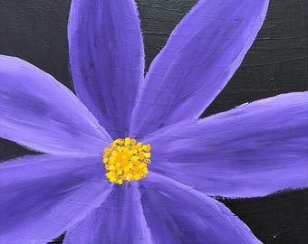 Violet Flower Painting