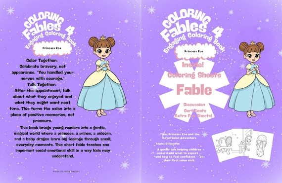 Princess Zoe and the Royal Salon Adventure by Coloring Fables 4