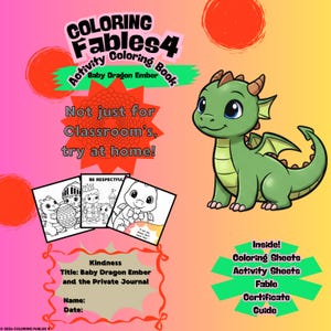 Baby Dragon Ember and the Private Journal by Coloring Fables 4