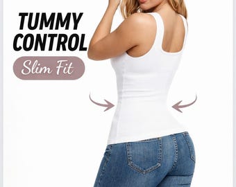 Women's Tummy Control Shapewear Tank Top | Seamless Slimming Body Shaper Vest