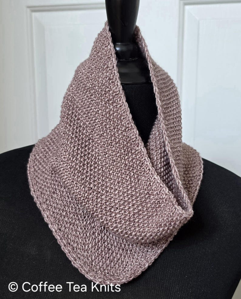 Everyday Occasion Cowl Knitting Pattern – Beginner Seed Stitch Cowl (PDF Download) image 3