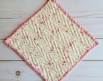 The Dotted Dishcloth Pattern - Knitting Pattern Pdf Digital Download