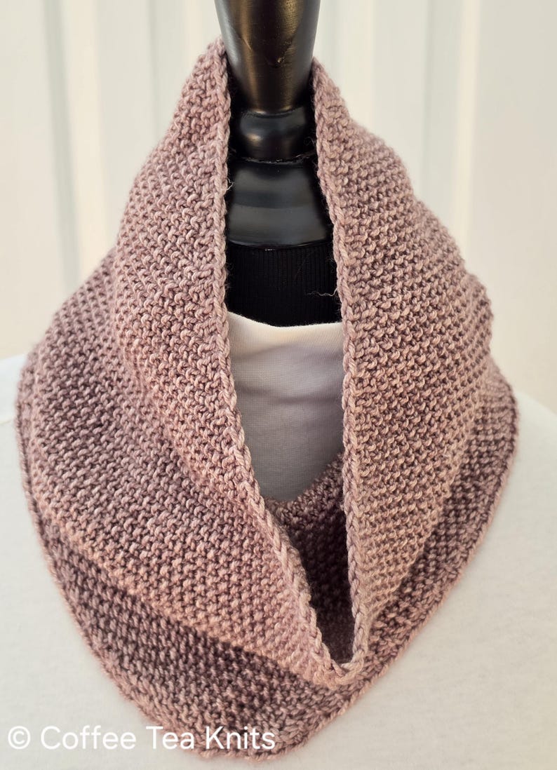Everyday Occasion Cowl Knitting Pattern – Beginner Seed Stitch Cowl (PDF Download) image 6