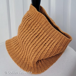 Increasing Decreasing Cowl Knitting Pattern – Blanket Rib Stitch (Digital Download)