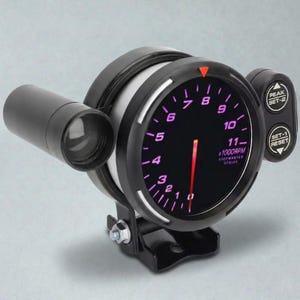 Tachymètre Simracing Premium 80mm – 7 couleurs – Shift Light – Compteur RPM SimHub – Compte tours – Dashboard simracing