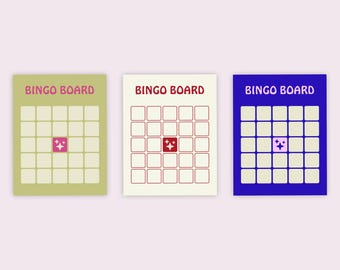 Fill-In-Your-Own Party Bingo Boards Printable PDF Instant Download