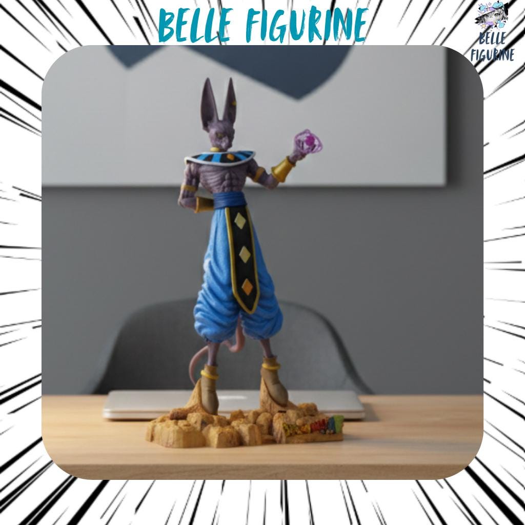 Figurilla De Dragon Ball Z Beerus, 30cm, En PVC, Colección De Estatua, Modelos De Juegos Zhangmengya Led