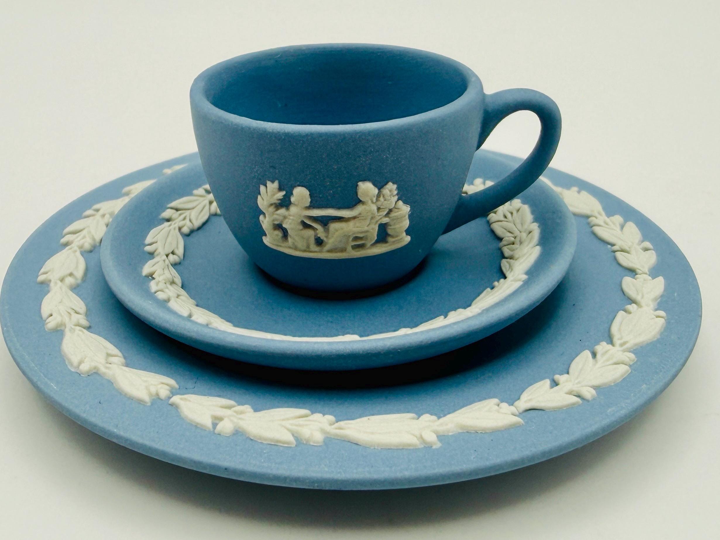 Wedgwood Jasperware Blue Miniatures - Etsy