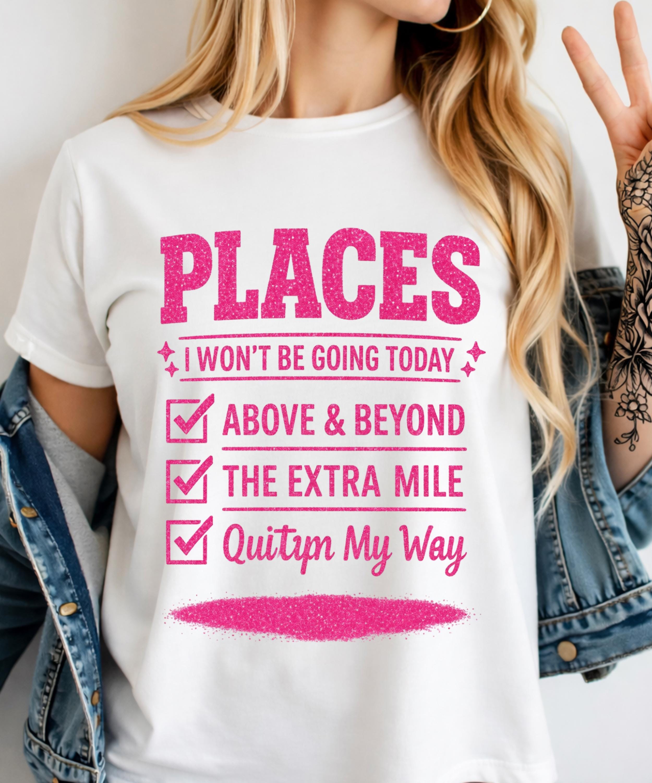 Places I Wont Be Going Today PNG, Funny Sarcastic Womens Gift, Rude ...