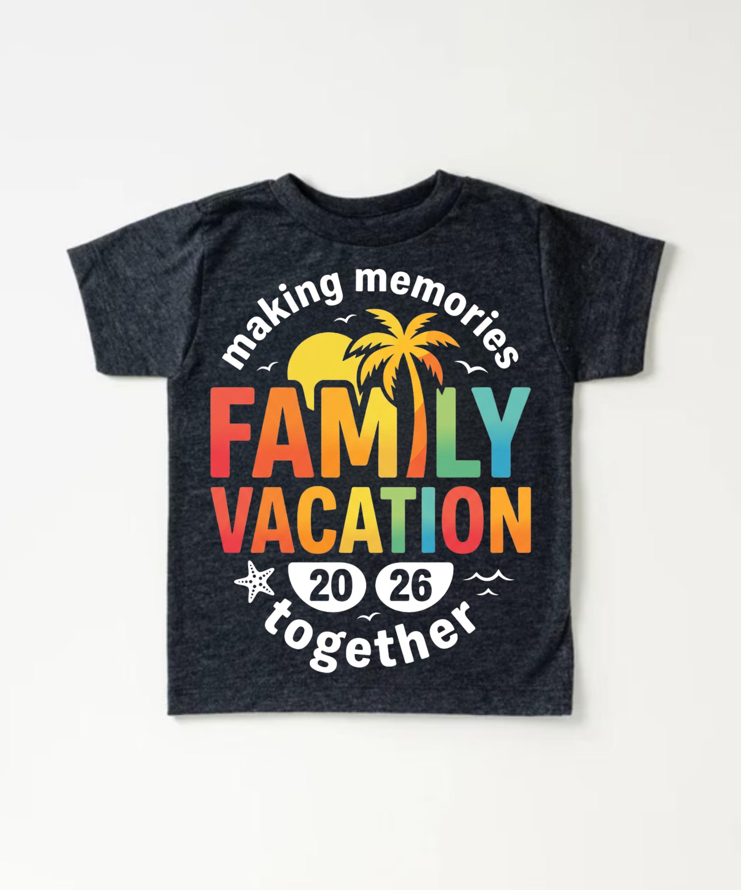Custom Family Vacation 2026 PNG Matching Memories Shirt Custom Family ...