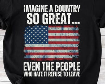 Imagine A Country So Great (Imagen PNG con cita sobre la bandera patriótica de EE. UU.): Diseño de la bandera patriótica de EE. UU. para el Día de la Independencia (Imagen PNG) (Descarga digital)