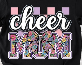 Mamá de porristas coqueta a cuadros PNG: Archivos gráficos de mamá del equipo de porristas para descarga digital dtf Mamá de porristas PNG Diseño