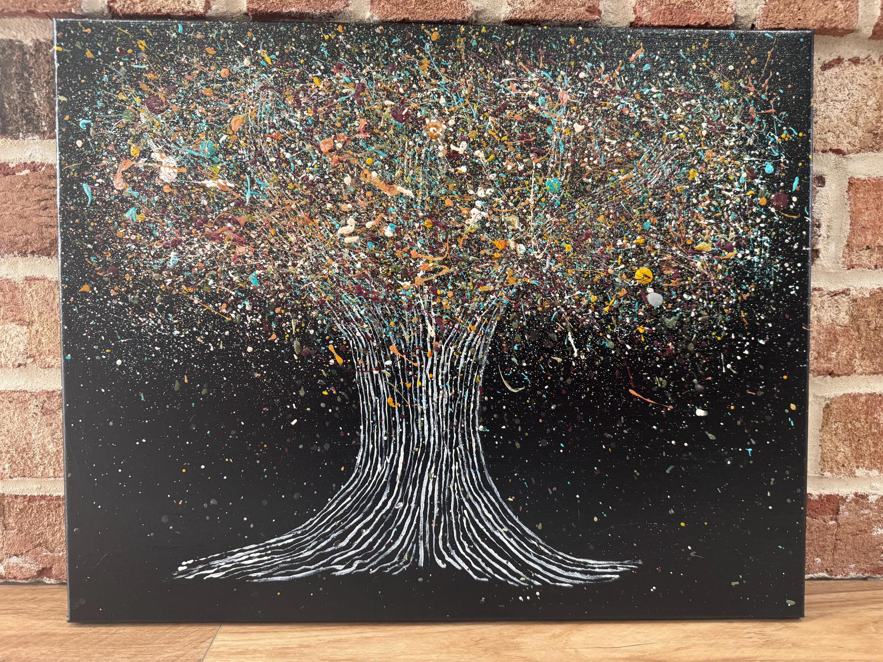 Splattering Tree Paint Splatter Tree of Life - Etsy
