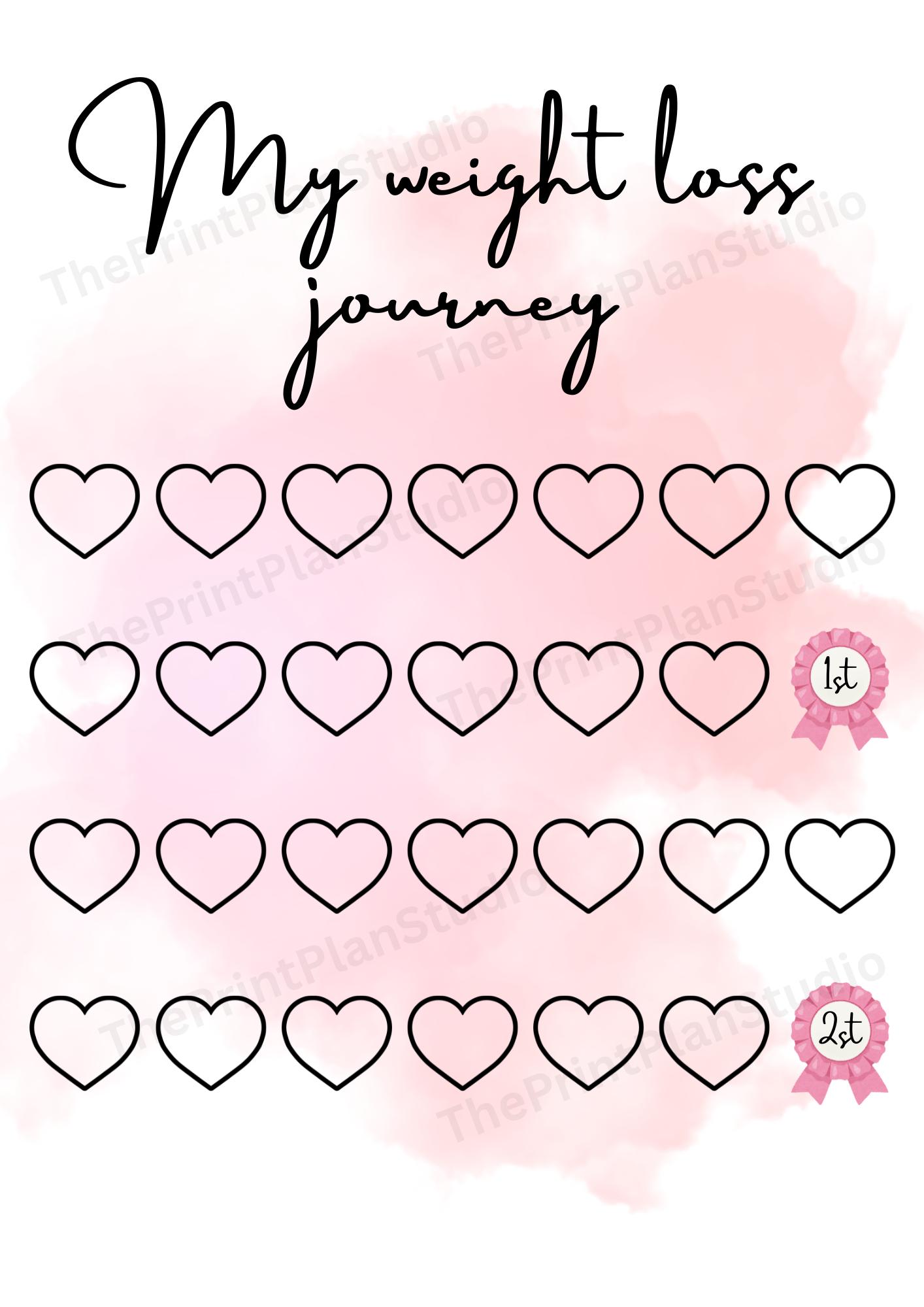 2 Stone Weight Loss Tracker- Digital Download