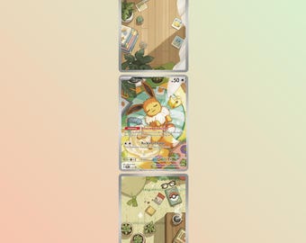 Eevee Custom Fan Art Card – Holographic Extended Binder Art (SVP 173)