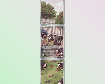 Houndour 204/197 Holographic Extended Binder Art Cards - Michi Method Pokemon Custom Fan Art