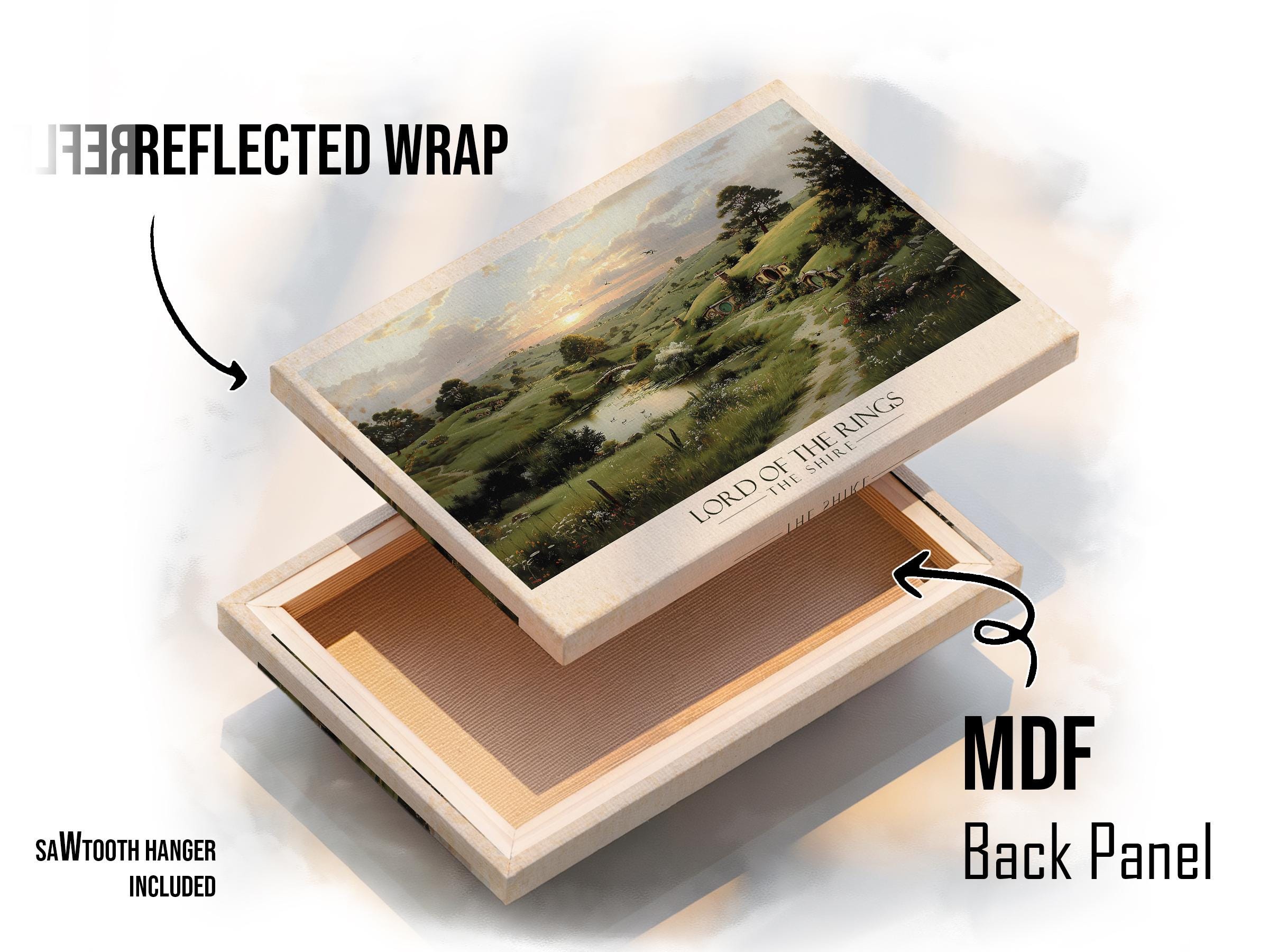 Lord of the Rings Shire Wall Art – Hobbiton Landscape Canvas Print ...