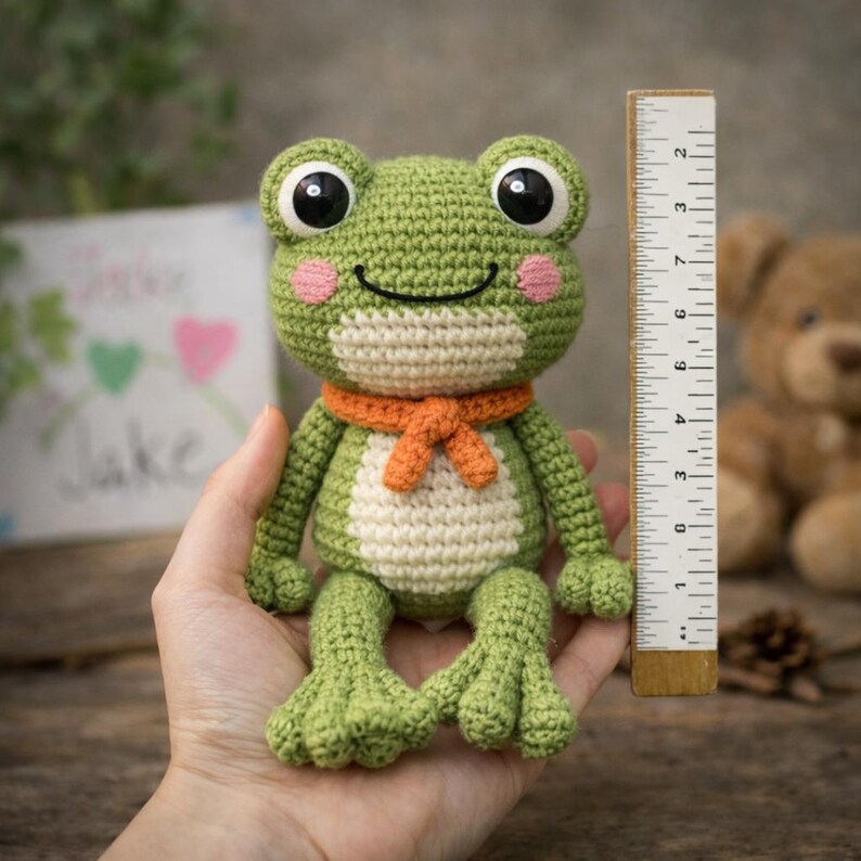 No Sew Leggy Frog Crochet Pattern PDF, Easy Beginner Crochet Toy ...