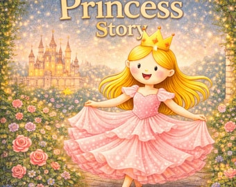 Princess Bedtime Story for Kids 3-7 | Fairy Tale PDF Printable | Instant Download eBook