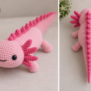 Axolotl Crochet Pattern – Beginner Friendly Easy Amigurumi PDF Tutorial