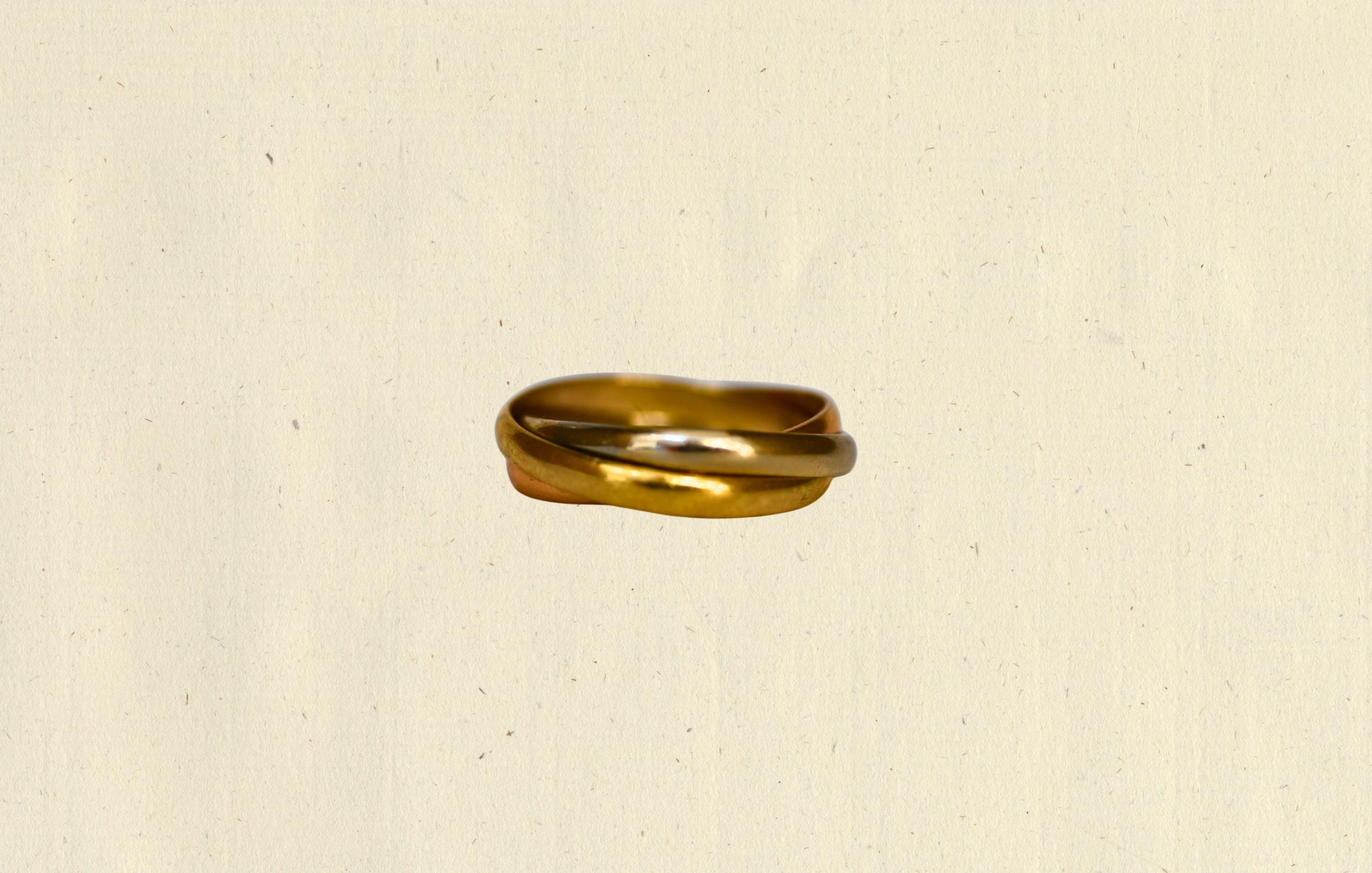 希少 レア イギリス 英国 ヴィンテージ トリニティリング 9K Vintage cartier trinity ring - Etsy 日本