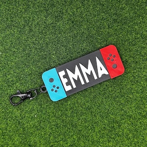 Personalized Gamer Controller Bag Tag | 3D Printed Name Tag