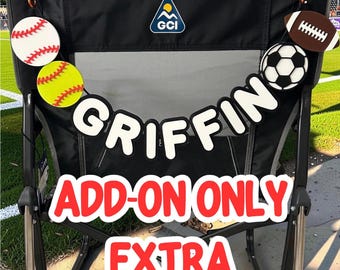 Add-on Sports Charms for Personalized Chair Banner