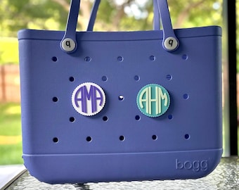 Personalized Monogram Charms for Bogg Bags | Custom Monogram Charm For Bogg Bags | Personalized Tote Bag Buttons | Luggage Tag