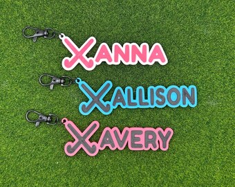 Personalized 3D Printed Field Hockey Bag Tag | Custom Name Keychain, Player Gift