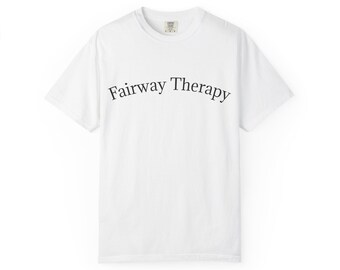 Uniseks kledingstukgeverfd T-shirt