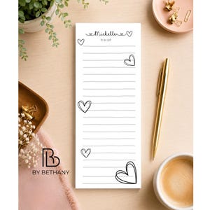 Personalised To-Do List Notepad | Tear-Off Sheets, Magnetic Option