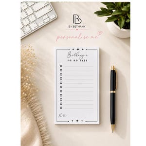 Personalized To-Do List Notepad | Tear-Off Sheets, Magnetic Option