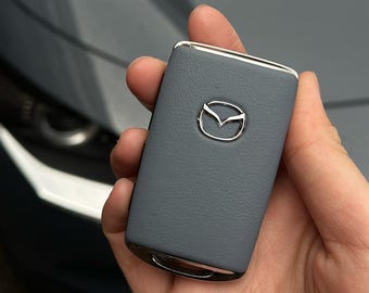 HANDMADE Mazda Leather Car Key Replacement Cover in Various Colours CX30 CX5 CX50 CX60 CX70 CX90 MX30 Mazda3 MX5