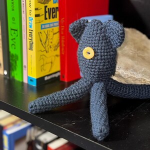 Medium Sized Handmade Crochet Coraline-Inspired Squid Doll, Amigurumi Collectible Doll image 1