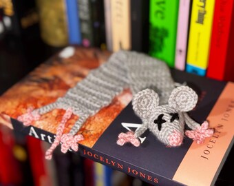Handmade Crochet Mouse Bookmark Amigurumi bookmark