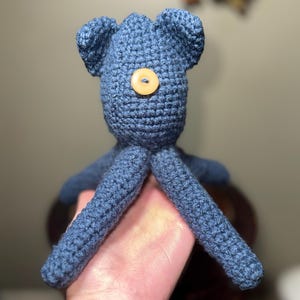 Medium Sized Handmade Crochet Coraline-Inspired Squid Doll, Amigurumi Collectible Doll image 4