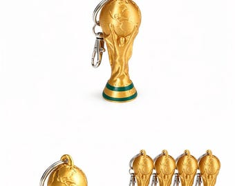 Llavero réplica del trofeo de la Copa Mundial de la FIFA – Llavero de trofeo de fútbol impreso en 3D – Llavero réplica del trofeo de la FIFA – Regalo de fútbol