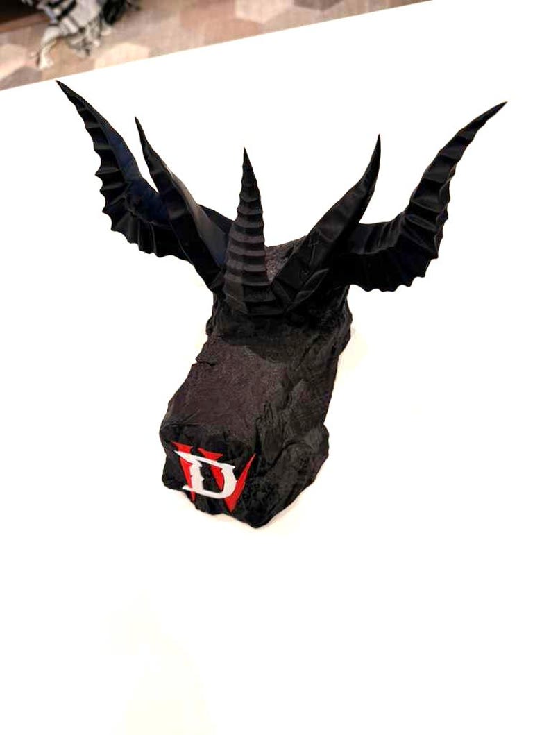 Soporte para mando de Diablo 4 / Decoración para juegos D4 / Soporte para mando impreso en 3D / Regalo para gamers imagen 4