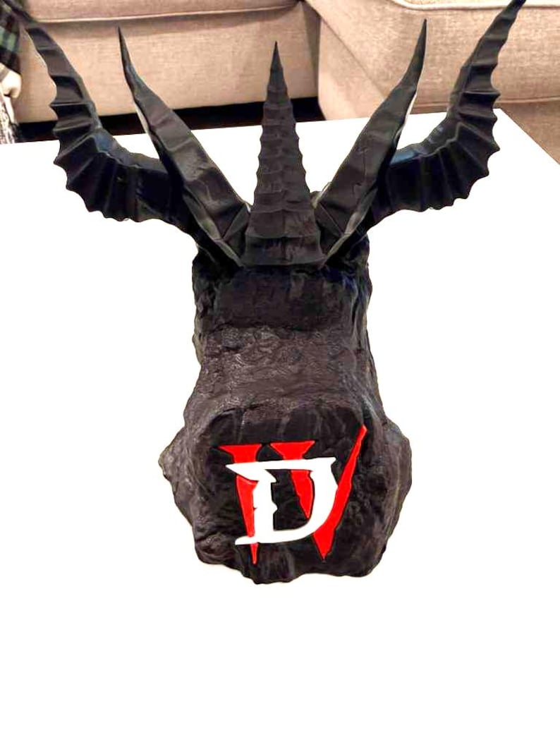 Soporte para mando de Diablo 4 / Decoración para juegos D4 / Soporte para mando impreso en 3D / Regalo para gamers imagen 2